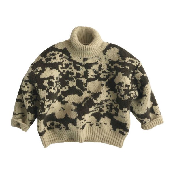 

baby sweater models suit children's clothing girls long-sleeved pullover trend of literary boys and 210515, Blue