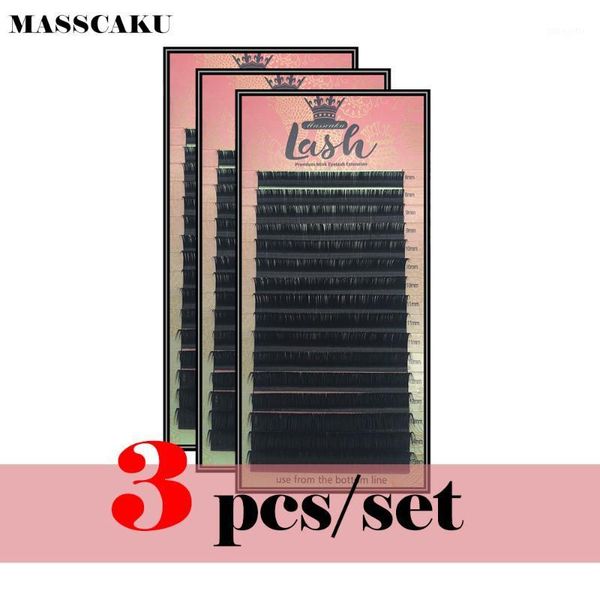 

3 cases/lot mink eyelash extension individual eyelashes natural make up fake false eyelashe1