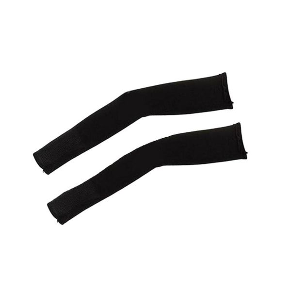 

elbow & knee pads stretchy arm cover uv protection sleeve breathable protector elastic brace for sun size m(black), Black;gray