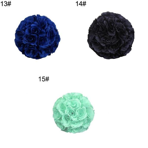 

inch artificial flower ball ornament silk rose wedding kissing sachet decoration arrangement decorative flowers & wreaths
