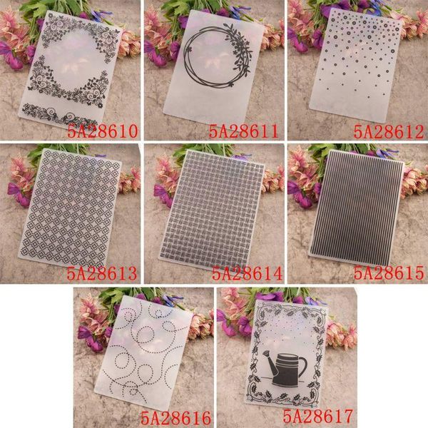 

craft tools plastic embossing folder template diy scrapbook po card wreath crafts qw
