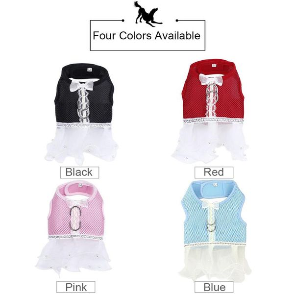 

dog apparel mesh clothes pet vest harness dress short skirt tutu for dogs puppy accessories