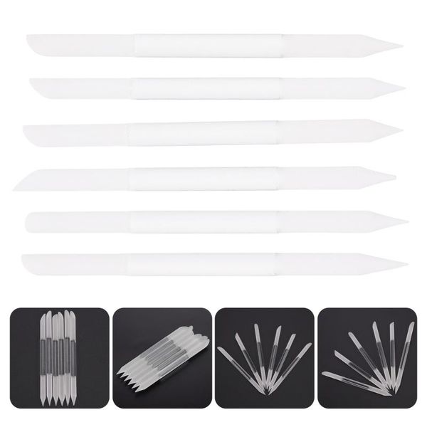 

nail files 6pcs glass cuticle pusher file set double sided crystal