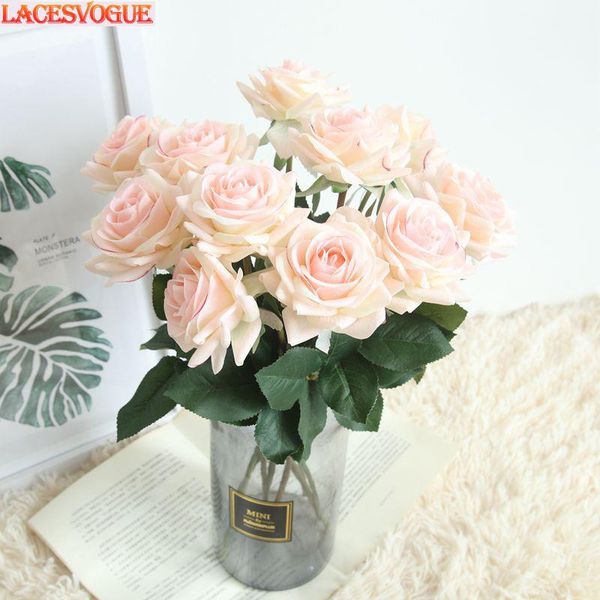

artificial flowers feel moisturizing rose flores ins wind fake garden decoration wedding holding flower wall 20pcs decorative & wreaths