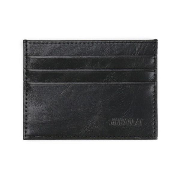 

card holders 2 sided slots mini wallet slim sets cash pocket small purse bag for men women black wholesale, Brown;gray