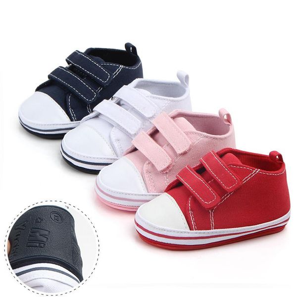 

first walkers 2021 canvas baby shoes born babies boys girls infant toddler soft bottom anti-slip prewalker sneakers 0-12m