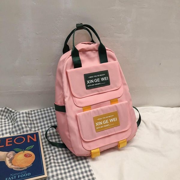 

backpack women fashion cute shoulder bag school for teenage girl children couple gf durable harajuku travel bagpack