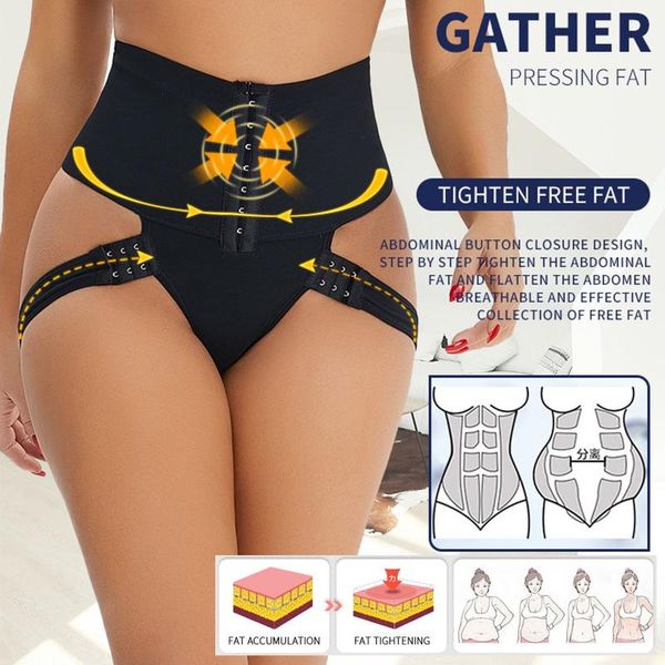 

women's shapers women bulifter shapewear bodice briefs stomach slimming pants high waist underpant #4, Black;white