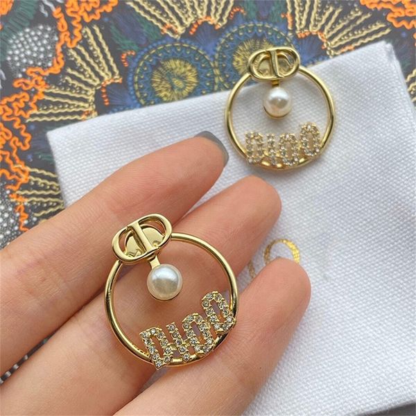 

ring inlaid pearl female pendant earrings red style recommended, Black