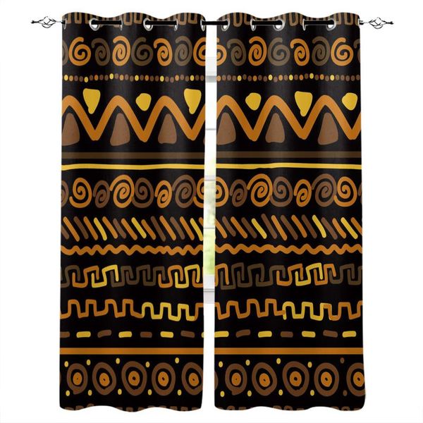 

african circle geometric figure modern curtains for living room bedroom kitchen drapes window treatments curtain &