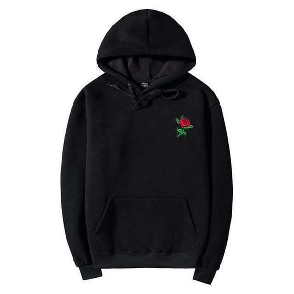

men's hoodies & sweatshirts rozu hoodie, Black