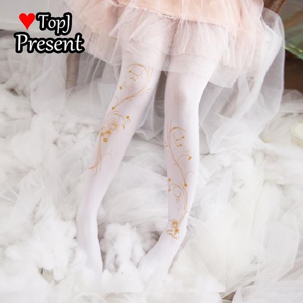 

socks & hosiery women sweet harajuku lolita pantyhose golden ros silk stockings vintage and everything tights cosplay, Black;white