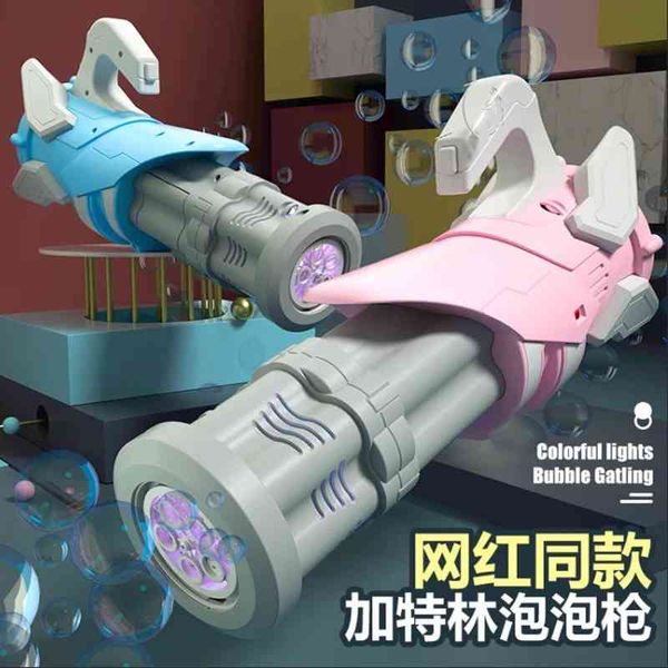

new gatling machine, hand held gun, toy bubble blowing, automatic electric watertight children's gift