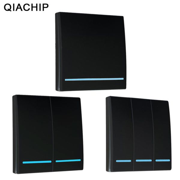 

smart home control qiachip 433mhz wireless rf remote switch ac 110v 220v lamp light led switches corridor room wall panel
