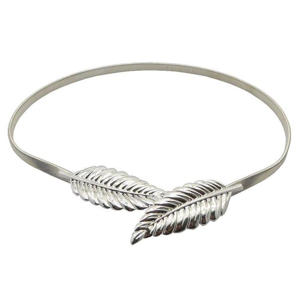 

fashion leaf design metal waist belt stretchy golden/ women up dress bling accessories silver stylish w6a6 belts, Black;brown