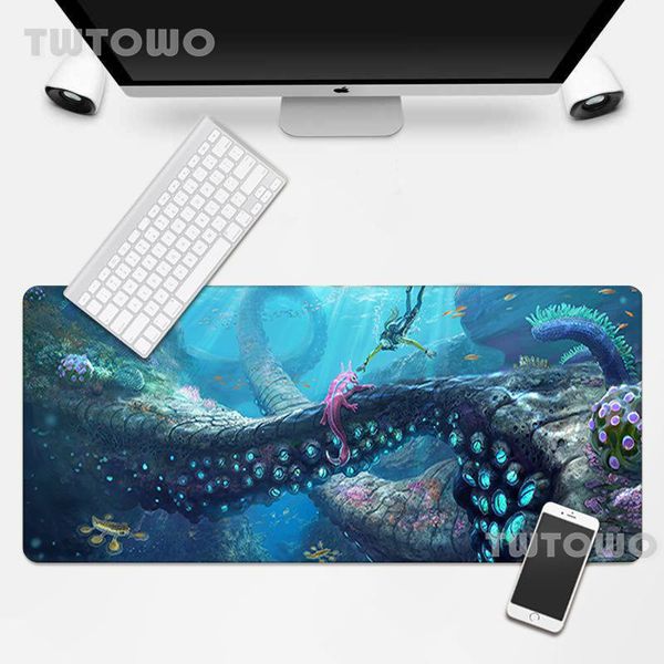 

mouse pads & wrist rests subnautica pad large custom table mat deskkeyboard natural rubber carpet office home