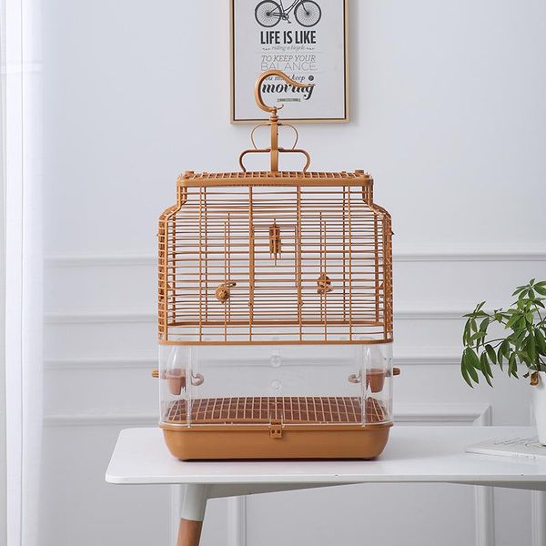 

bird cages villa cage large parrot tiger skin peony myna breeding splash proof scattering flying feather