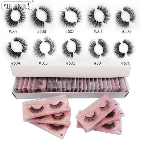 

eyelashes wholesale 10/20/30/40/50pc mink lashes in bulk natural false makeup1