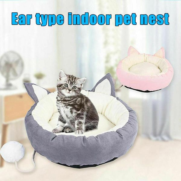 

cat beds & furniture pet bed house soft nest cosy round warm for dog puppy kitten indoor sleeping slc88