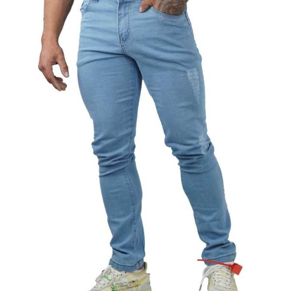 

men's jeans elastano skinny slim with lycras ref 53, Blue