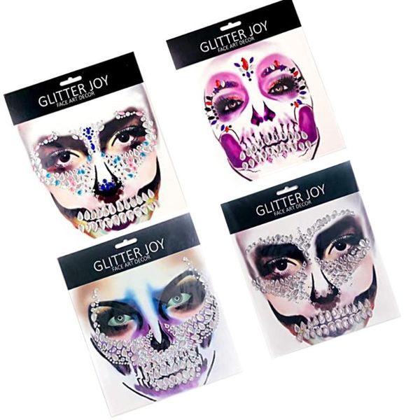 

party favor 4 sheets rhinestone face jewels crystal tears stones