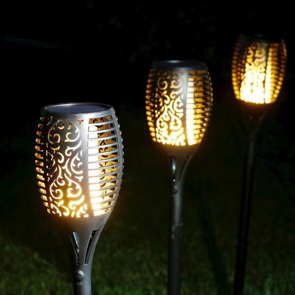 

solar lamps 12/33/51/72/96led waterproof flickering flame torch light garden lamp outdoor landscape xmas decoration lawn