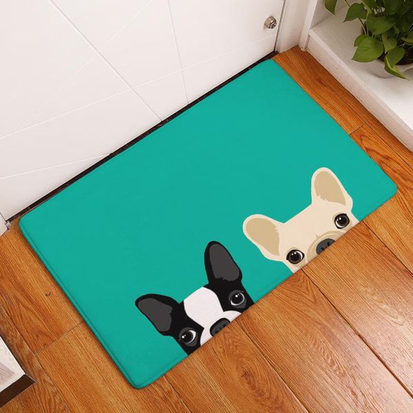 

carpets cammitever lovely cartoon dogs doormat indoor low profile non-slip welcome mat for front porch entrance shoe scraper