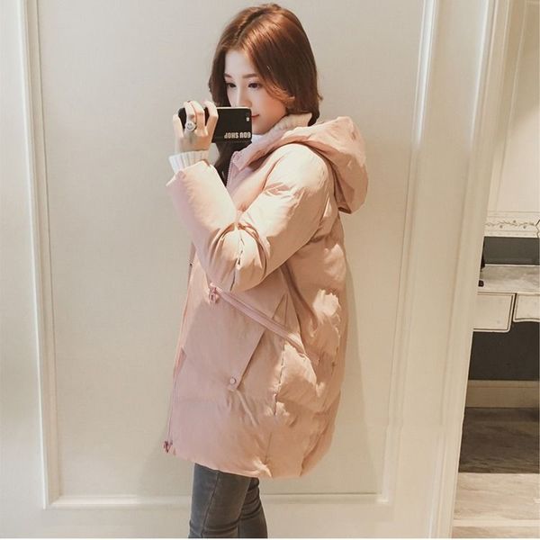 

arrival of the women winter in hooded warm coat thicken cotton quilted female jacket long parkas mrs wadded mujer invierno d281, Black