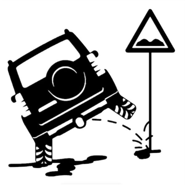 

20cm x 20cm funny suv is peeing car sticker black white vinyl decals for auto motorcycles wall office home truck racing exterior accessories