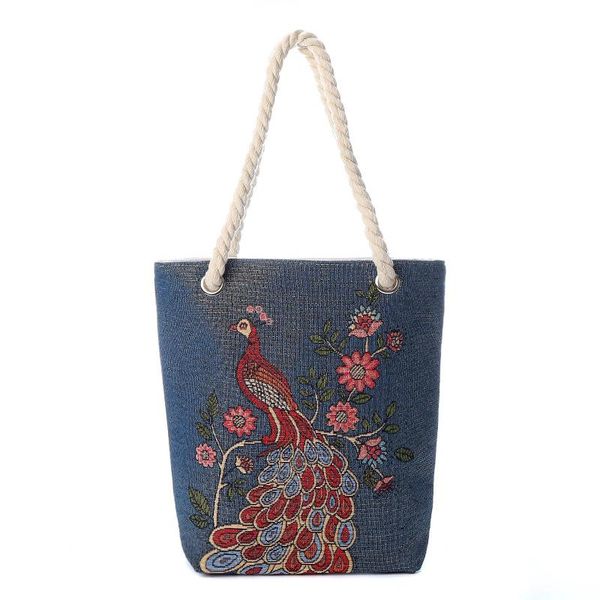 

evening bags exquisiteness shoulder bag high capacity canvas golden silk embroidery literature and art fashion women's handbag storage