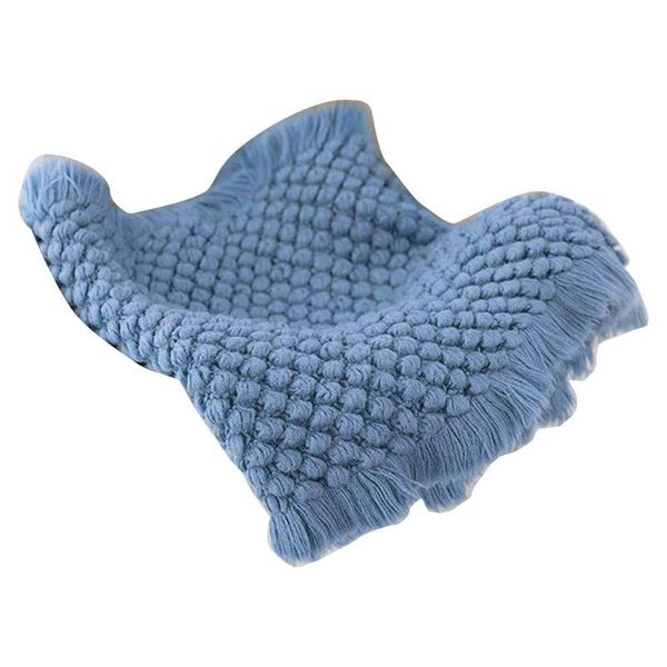 blankets & swaddling 40jc cotton wool crochet baby blanket chunky knit born pography props shooting basket filler