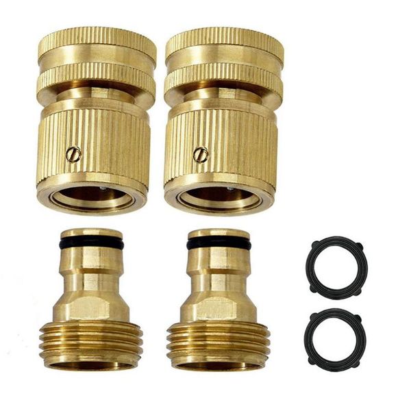 

watering equipments brass garden water connectors hose connector kitchen tap adaptor car wash gun fast joints fittings with washer