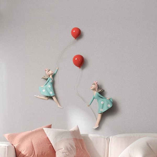 

decorative objects & figurines nordic wall decor balloon girls pendant living room bedroom office background crafts home decoration accessor