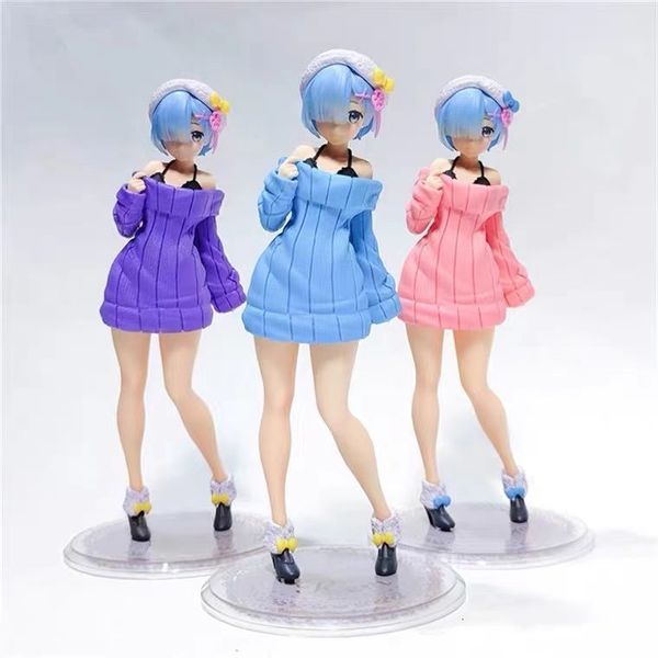 

figures cartoon prototype version of different life from scratch rem handmade sweater knitted garment case decoration animation