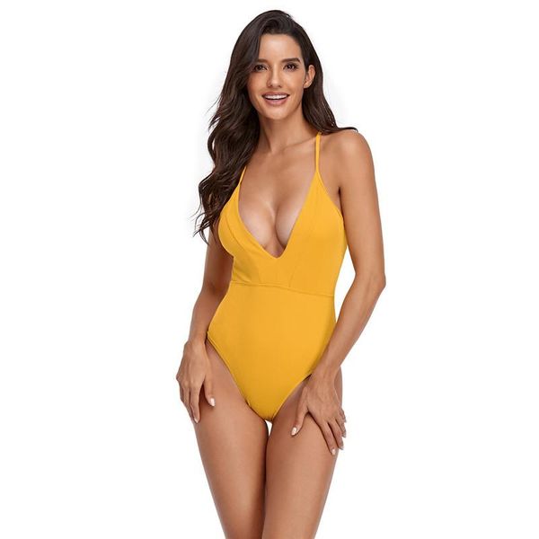 

women's swimwear one piece swimsuit women v neck 2021 beachwear bath suit, White;black
