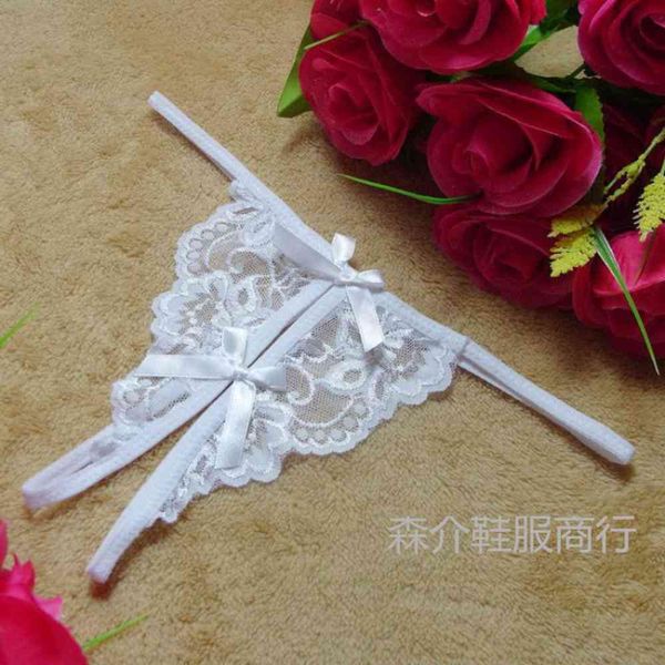 

underwear women lace open pans whie black small, Black;pink