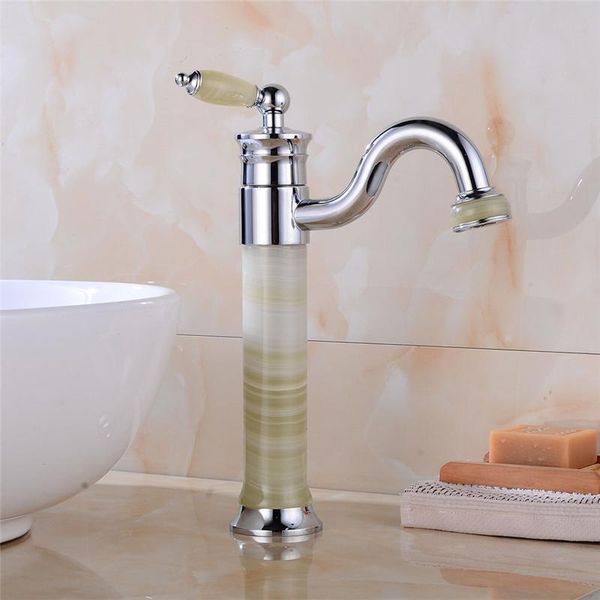 

bathroom sink faucets basin faucet chrome mixer tap brass and green jade single lever cold water