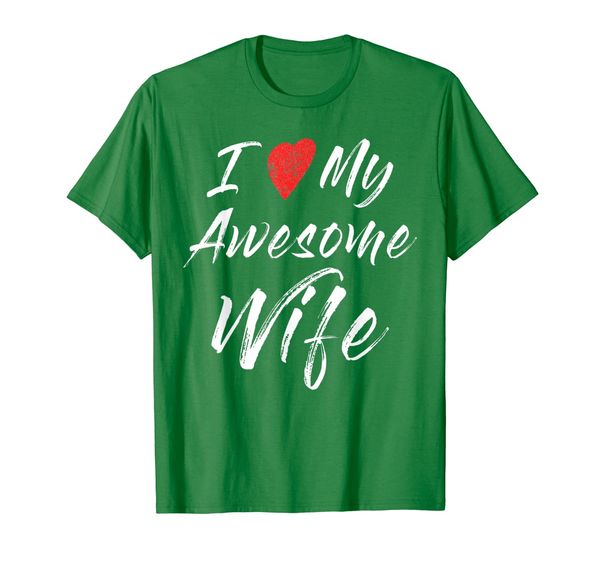 

marriage shirt i love my awesome wife heart men women funny, White;black