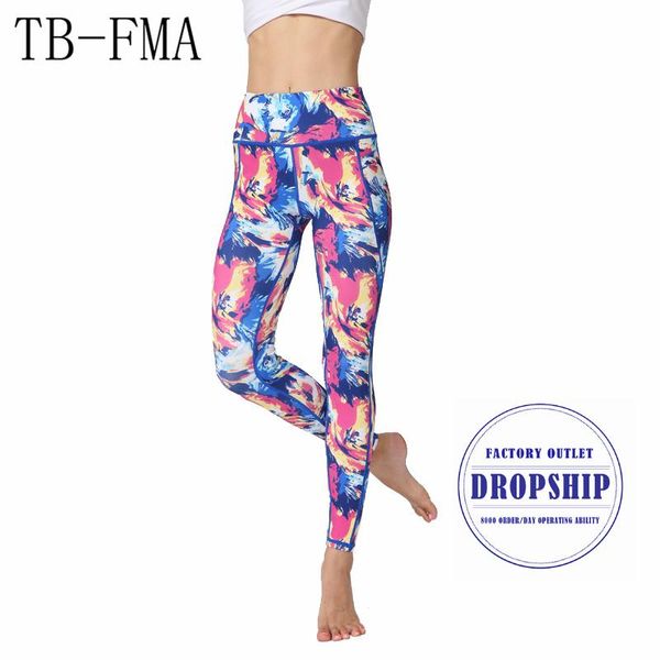 

yoga outfits quick dry floral printed pants women high waist stretchy fit sports leggings push hips compression sportswear trousers, White;red