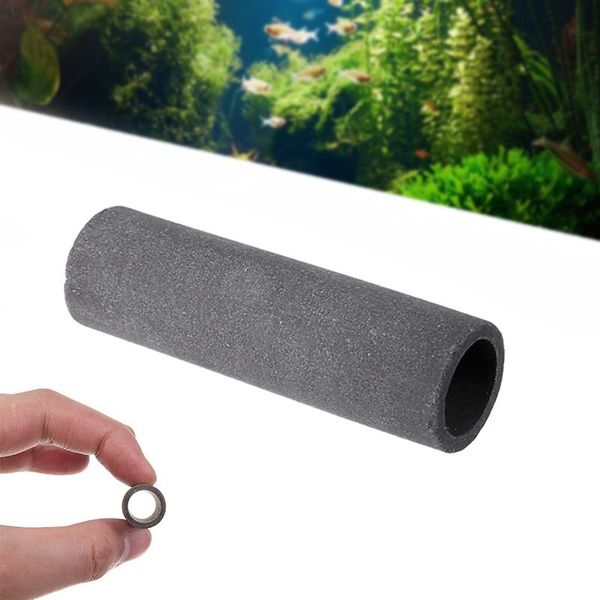 

decorations 1pc ceramic aquarium shelter hiding breeding cave tube for tank fish shrimp spawn 4.8cmx1.5cm