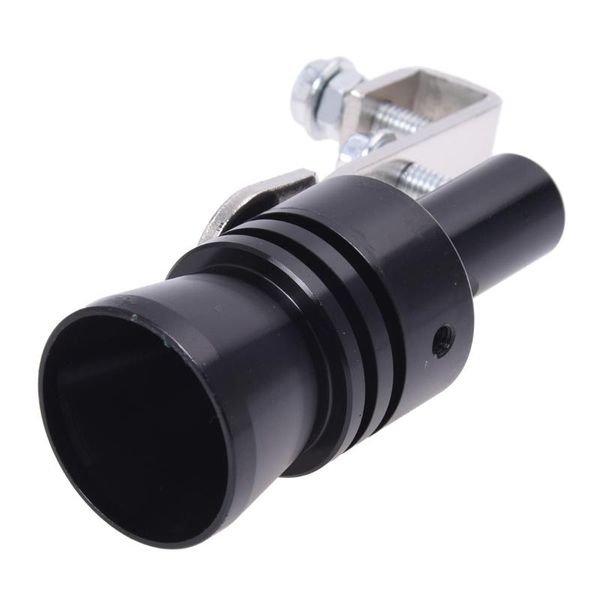 

motorcycle exhaust system aluminum turbo sound whistle pipe tailpipe bov blow-off valve simulator black (size xl)