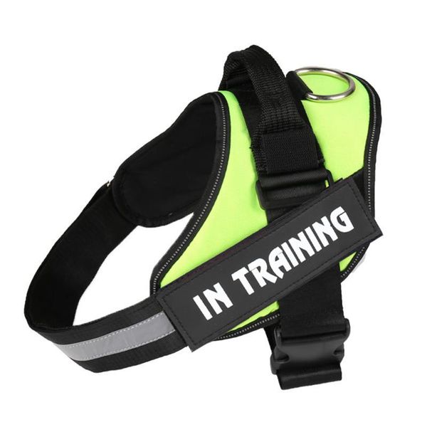

dog collars & leashes harness no pull adjustable pet chest reflective vest outdoor training walking supplies