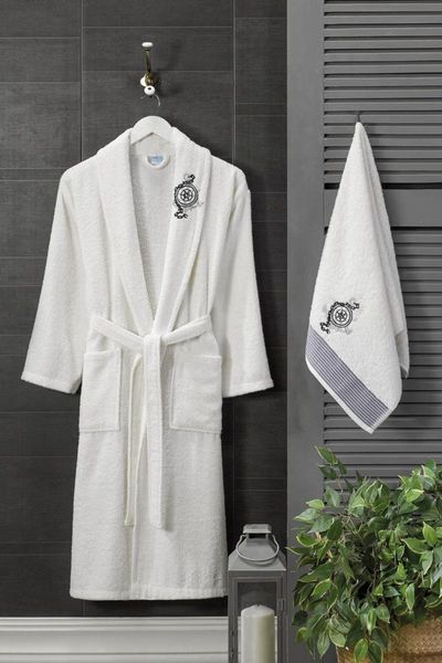 

towel brown cream bathrobe set camellia happy bc102518