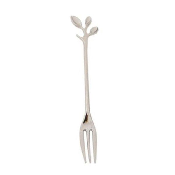 

dinnerware sets creative stainless steel spoon branch leaves fork coffee tableware twig moon cake dessert mixing