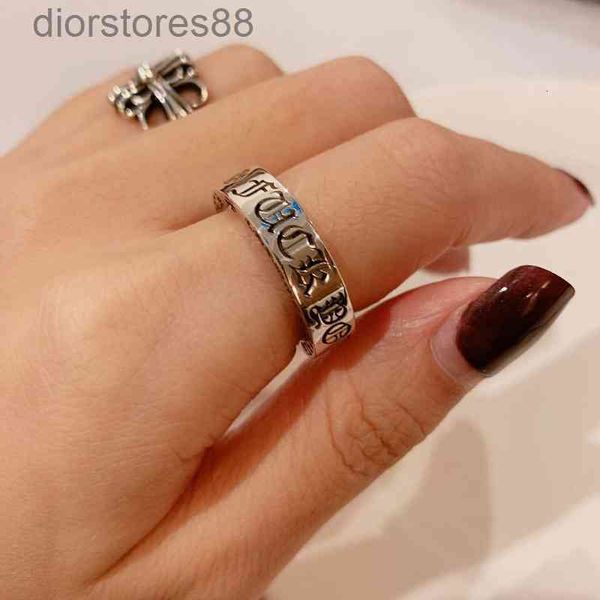 

ring high version classic croquet men's and women's 925 sterling silver forever lover pair cool wind