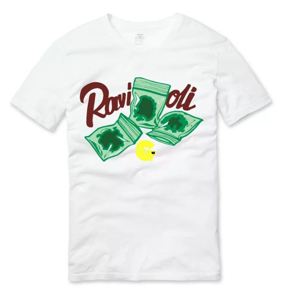 

ghostface killah ravioli bags hip hop t shirt white, White;black
