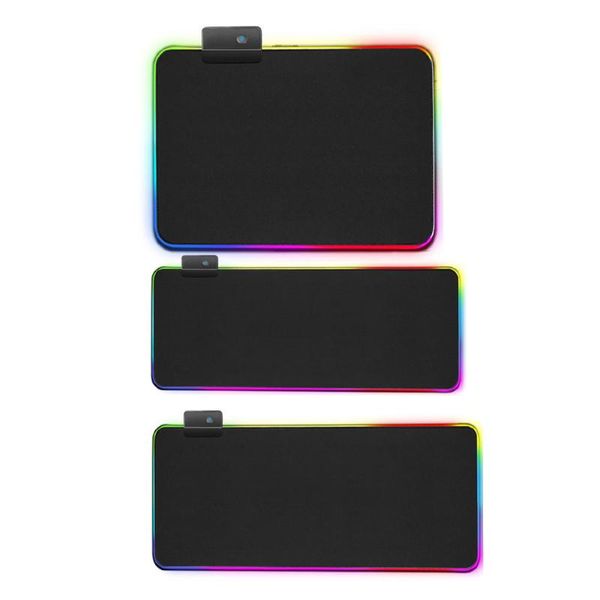 

mouse pads & wrist rests gaming pad computer rgb led luminous mousepad carpet pc desk play mat