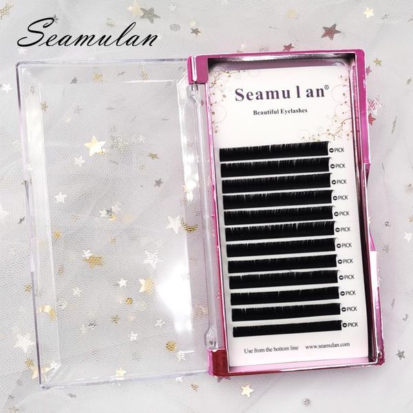 

12rows thickness faux mink eyelashes individual eyelash lashes soft extension false makeup tool1