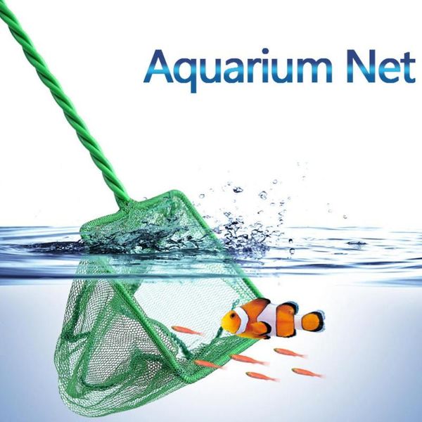

fishing accessories net aquarium fish tank cage round square dip magic green 20d20