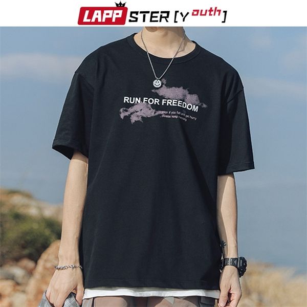 

men korean fashions harajuku shirts summer mens printed vintage 3 colors casual shirt male graphic ees 210420, White;black